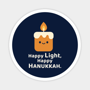 Happy Light, Happy Hanukkah – Kawaii Candle Magnet